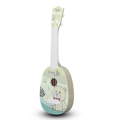 equlup Kinder Ukulele, Mini Kinder Ukulele Spielzeug Gitarre Spielzeug Aufklärung Kinder Spielzeug Ukulele Cartoon Ukulele Musikinstrument für Kinder Früherziehung Spielen (Typ 2) von equlup