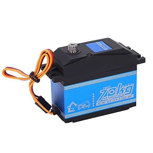 equlup Metallgetriebe-Servo, SPT70HV 70 kg RC-Car-Mini-Servos Metallgetriebewinkel 180 ° Hochgeschwindigkeits-Digitalservo mit großem Drehmoment für RC-Car-Roboter von equlup