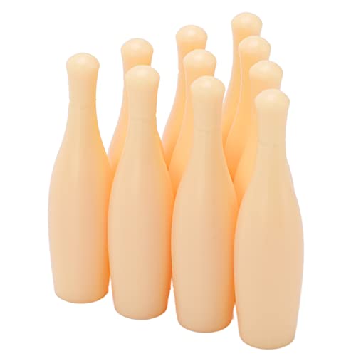 equlup Mini-Bowling-Pins, Mini-Pins, Lernspielzeug, Kunststoff, Tisch-Bowling-Spiel, Bowling-Pin-Set, Desktop-Bowling, Heim-Bowlingbahnen für Kinder, Kleinkinder, Kinder, zum Spielen im von equlup