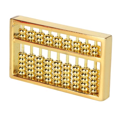 equlup Mini Messing Abacus, 9 Gears Chinese Math Berechnungswerkzeug 4.5x0.5x2,5 cm/1.8x0.2x1in Vintage Style Lernmathematik -Lernwerkzeug für Kinder Erwachsene Sammlung equlup Mini Messing Abacus, 9 Gears Chinese Math Berechnungswerkzeug 4.5x0.5x2,5 cm/1.8x0.2x1in Vintage Style Lernmathematik -Lernwerkzeug für Kinder Erwachsene Sammlung von equlup