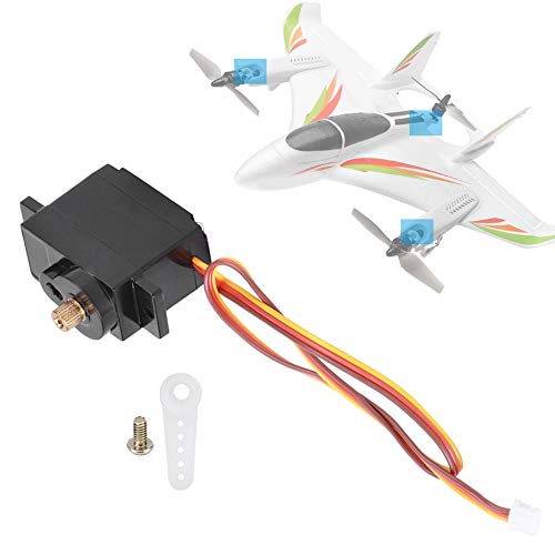 equlup Mini-Servo, RC-Mikro-Frontmotor-Antriebsservo, Upgrade-Zubehör, Lenkservos für WLtoys XK X450 Starrflügelhubschrauber-Flugzeugdrohne von equlup