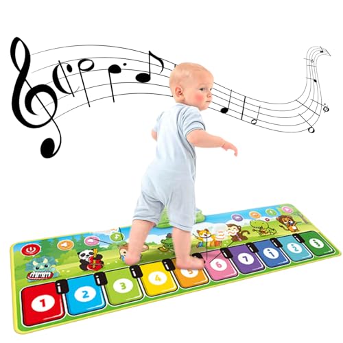 equlup Musical Piano Matte, Tanz von Klavier Keyboard Teppich Kinder Musical Piano Matte Multifunktionales frühes Lernen Aufklärungspädagogikspielzeug für Kinder Spielen von equlup