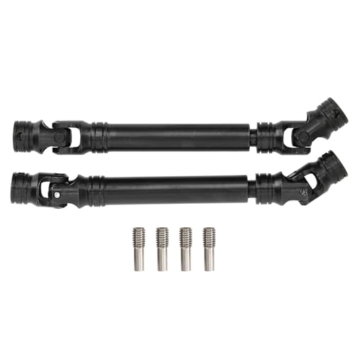 equlup RC-Antriebswelle, Stahlachsen-Set, robuste Achsen-Ersatzteile, Straßenauto-Upgrade-Teile, Radstand, mehrere Spline für SCX10 RC-Auto von equlup