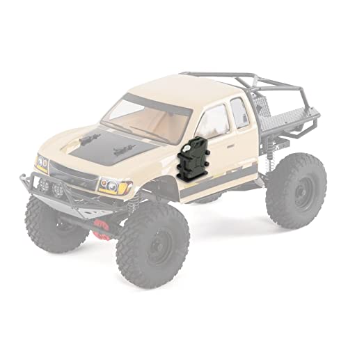 equlup RC-Auto-Kraftstofftank, 2 Stück, 42 ​​x 34 x 20 mm, RC-Auto, simulierte Kraftstofftankhalterung, Mini-Ölkanne, Dekorationszubehör für 1/8 1/10 SCX10 RC Crawler Car (Dunkelgrün) von equlup