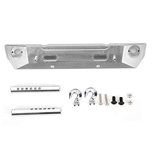 equlup RC Car Heckstoßstange, Aluminiumlegierung RC Car Tail Bumpe 13,3 x 2,3 x 2,3 cm RC Car Antikollisionsstange für RGT 1/10 für Truck Off Road Rock Cruiser EX86100 (Silver P860004) von equlup