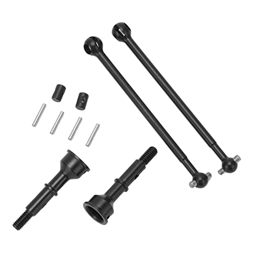 equlup RC-Car-Hinterantriebswelle, Metall-Stahlachsen-Set, robuste Achsen-Ersatzteile, Straßenauto-Upgrade-Teile für 22S 2WD-Fernbedienungsautos von equlup