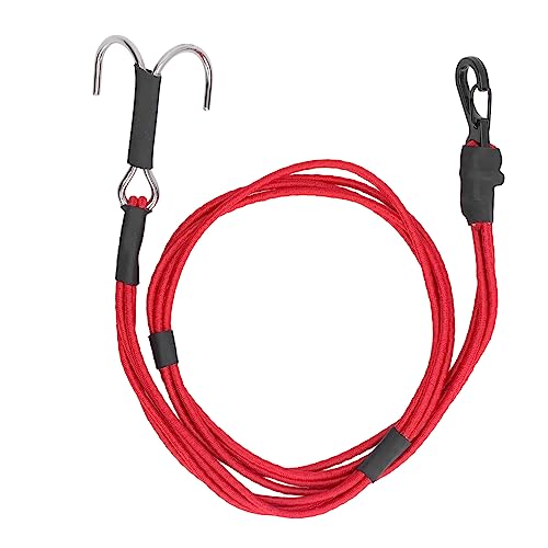 equlup RC Crawler Kinetic Winch Strap, 50 cm 19,69 Zoll RC Crawler Force Escape Rope Tragbarer Abschleppseilgurt mit Haken für 1/10 1/8 RC Car (Rot) von equlup