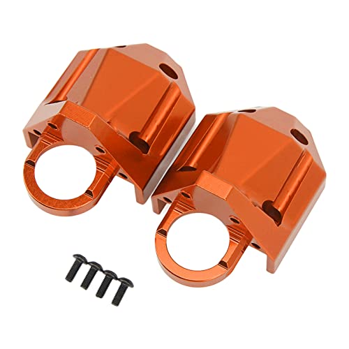 equlup RC-Hinterachsgetriebegehäuse, Aluminiumlegierung, stark, einfache Installation, RC-Achsgetriebegehäuse, RC-Außengetriebegehäuseabdeckung für 1/7 UDR (Orange) von equlup