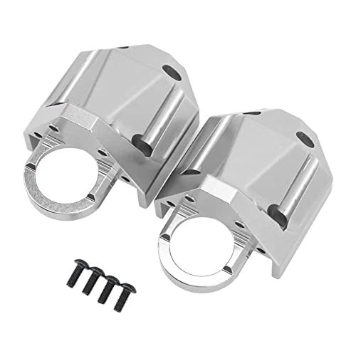 equlup RC-Hinterachsgetriebegehäuse, Aluminiumlegierung, stark, einfache Installation, RC-Achsgetriebegehäuse, RC-Außengetriebegehäuseabdeckung für 1/7 UDR (Silber) von equlup