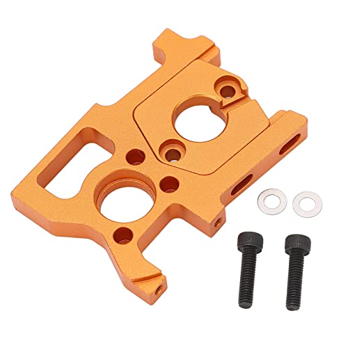 equlup RC-Kofferraum-Motorhalterung, orange RC-Kofferraum-CNC-Motorhalterung, RC-Auto-Motorhalterung, RC-Motorhalterung, RC-Außensitzbasis für ZD MX 07 1/7 von equlup