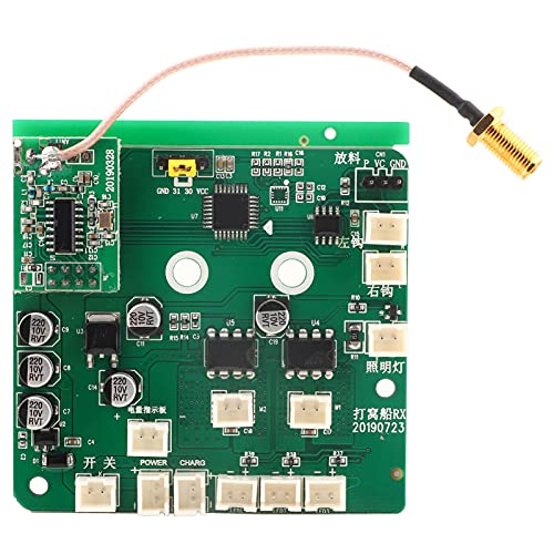 equlup RC PCB-Leiterplatte, RC-Bootskörper-Fernbedienungsempfänger-Leiterplatte für Flytec 2011-5 Outdoor-Angelköderboot von equlup