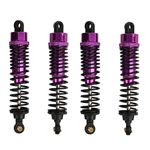 equlup RC Stoßdämpfer, RC Auto Aluminiumlegierung Stoßdämpfer Dämpfer Fernbedienung Teil Zubehör RC Auto Ersatz für HSP 1/10 RC Auto (Purple) von equlup