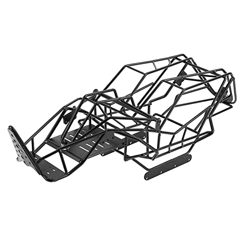 equlup RC-Überrollkäfigrahmen, Metall-Überrollkäfig-Chassisrahmen 440 x 150 x 140 mm/17,9 x 5,91 x 5,51 Zoll RC-Rahmen-Spielzeugchassis für RC-Auto im Maßstab 1:10 90018 von equlup