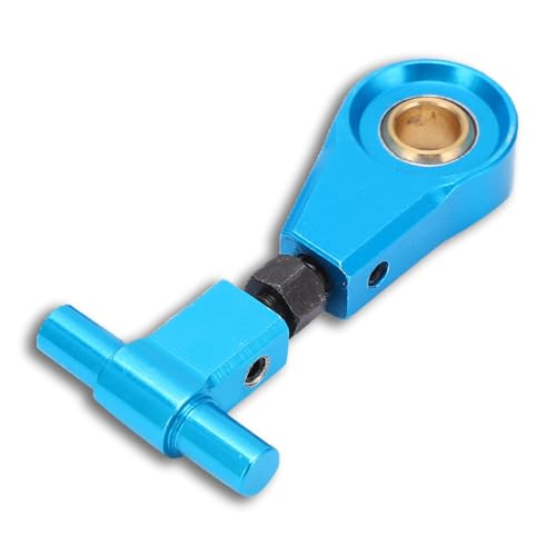 equlup RC Vorderer Oberer Querlenker, Vorderer Oberer Querlenker Aluminiumlegierung Querlenker Zubehör Arm Hintere Massenhalterung für TT02 1/10 RC Car (Blue) von equlup