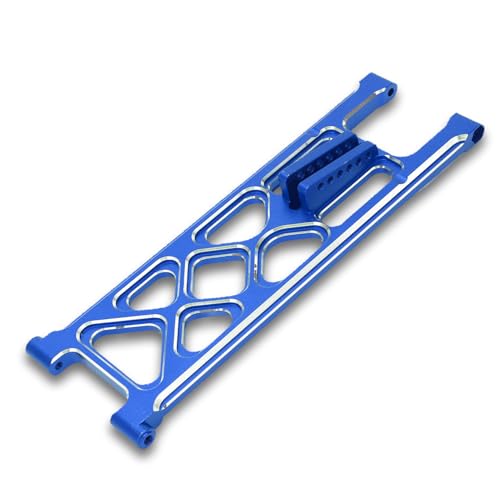 equlup RC Wheelie Bar, Aluminiumlegierung Race Wheelie Bar Set Wheelie Bar Kit Heckrad Head Up Wheel Upgrades Teil für 1/10 22S 2WD Drag Car (Blau) von equlup