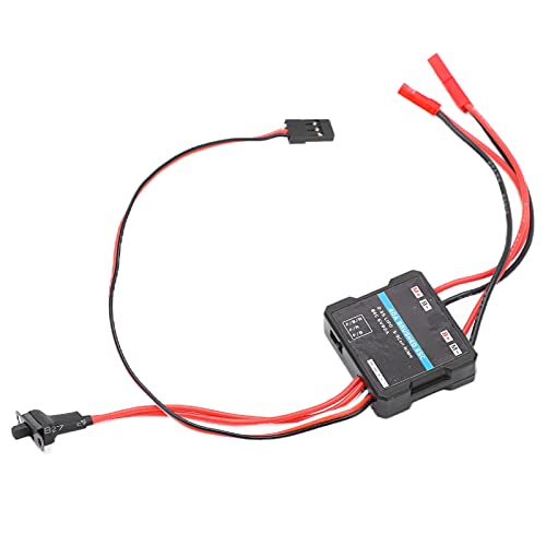 equlup RC gebürstet ESC, 40A Elektronische Geschwindigkeitsregelung Wasserfest gebürstet ESC für 1/16 1/18 WPL C24 C34 MN D90 MN99S MN86S G500 RC CAR Upgrade Teil von equlup