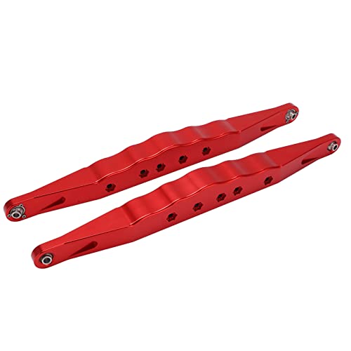 equlup RC hintere untere Längslenker, 2 Stück Längslenker aus Aluminiumlegierung für LOSI SUPER Baja Rey 2.0 1/6 RC Short Course Off Road Car (Red) von equlup