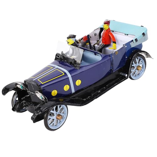 equlup Retro Racing Car Model, altmodisches Auto Wind -up -Sammler Winden Sie Spielzeug für Erwachsene Kollektion Winden Sie Spielzeug für Bekleidungsgeschäft Kaffeebar Wohnkultur von equlup