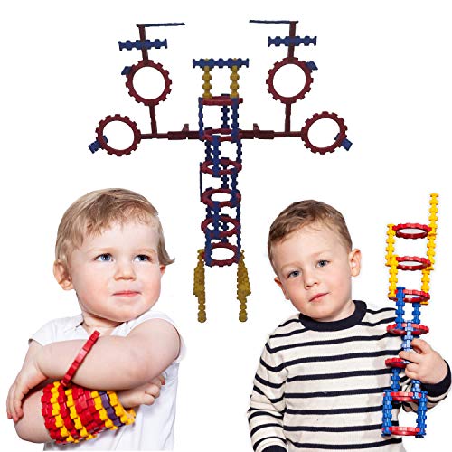 er-stone stecko® - Miniset 55-teiliges pädagogisches Bausteinset für Kinder ab 3 Jahren von er-stone