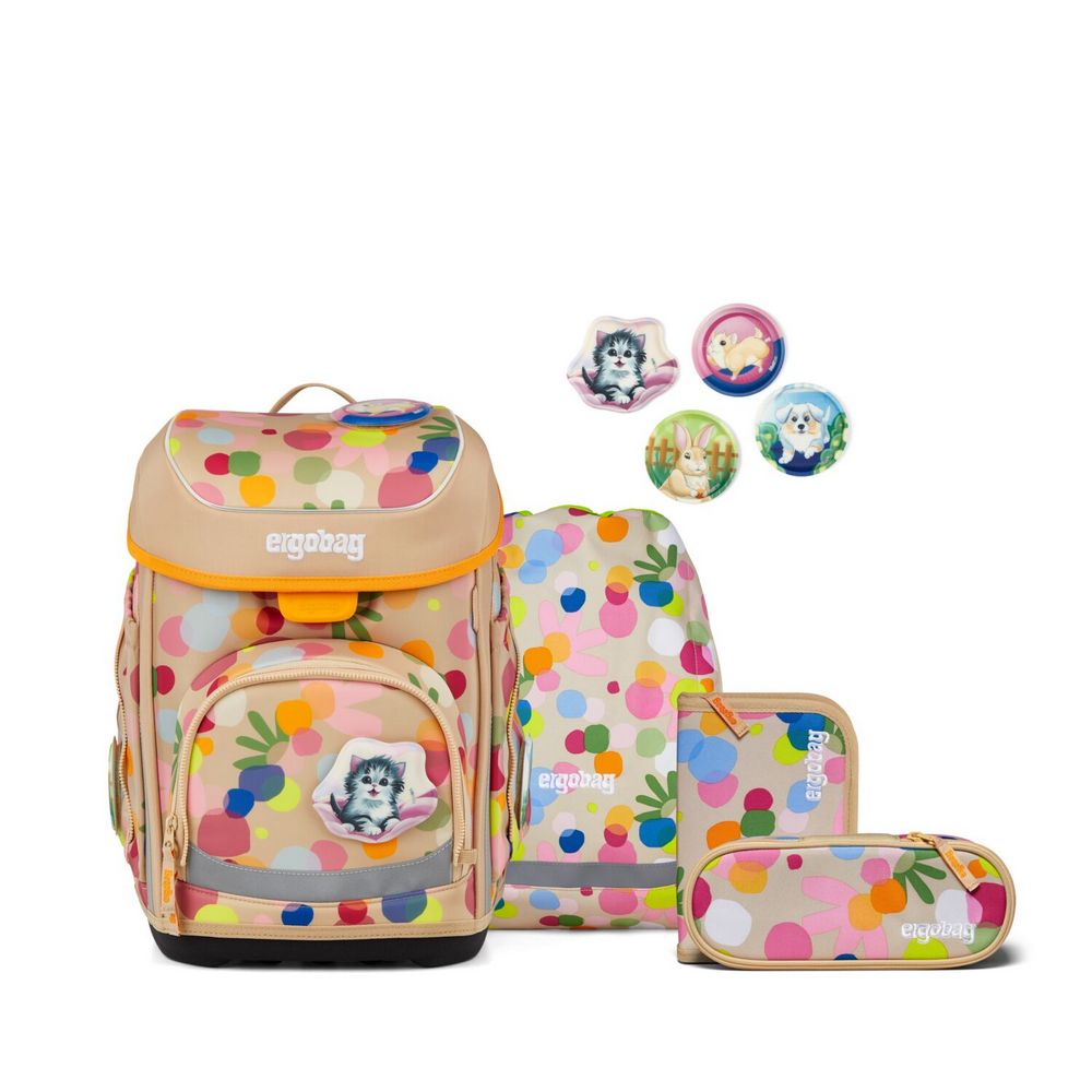 ergobag cubo Schulranzen Set Flower PowBär 5tlg. ergobag cubo Schulranzen Set Flower PowBär 5tlg. von ergobag