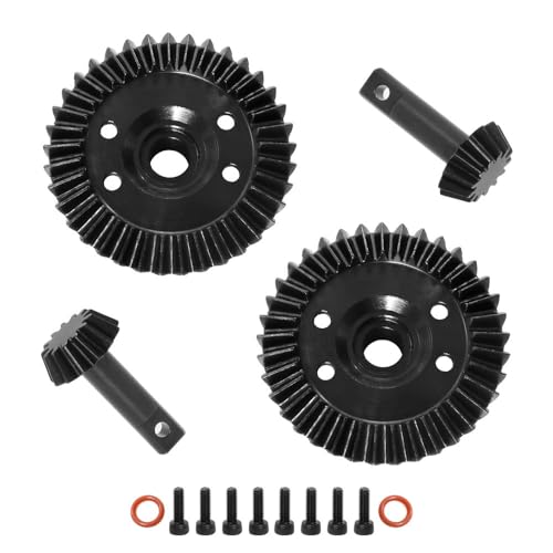 37T 13T Stahl Differential Getriebe Set Ring Getriebe Ritzel 5379X 5679R for Traxxas for Summit for E-Revo 1/10 RC Auto Upgrade Teile(2 Set) von eudaikonrich