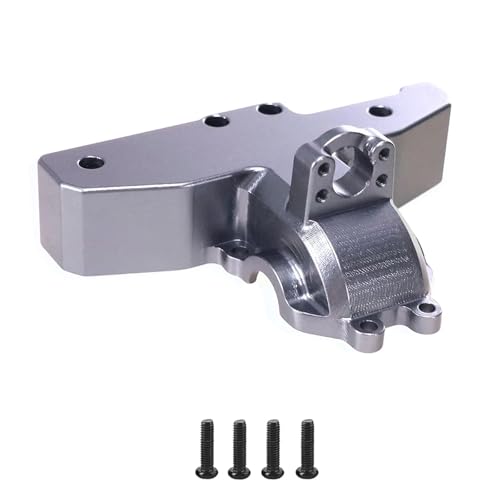 for MJX 1/14 14210 14209 H14BM Metall Hinten Oberen Unter Getriebe Abdeckungen Differential Fall Abdeckung RC Auto Upgrade Teile 14190B 14191B(Gray) von eudaikonrich