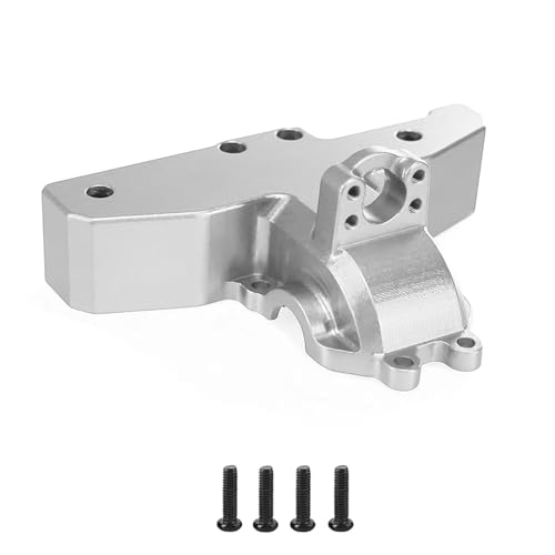 for MJX 1/14 14210 14209 H14BM Metall Hinten Oberen Unter Getriebe Abdeckungen Differential Fall Abdeckung RC Auto Upgrade Teile 14190B 14191B(Silver) von eudaikonrich