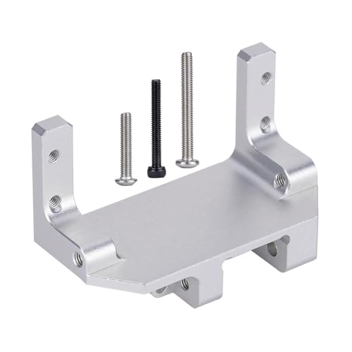 Aluminium Legierung Servo Halterung Achse Servo Halterung Ständer Lenkung Servo Unterstützung for 1/10 for Trx4 TRX-4 RC Upgrade Teile(Silver) von eumenghe