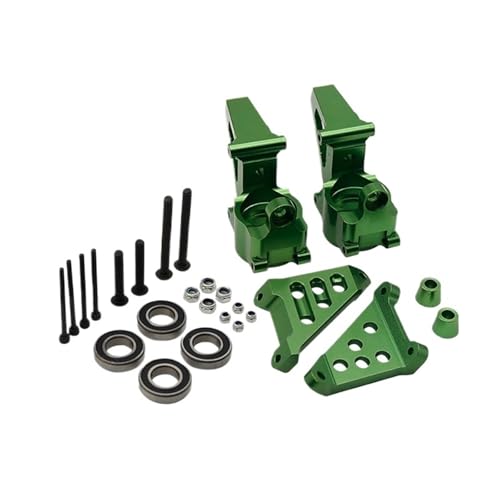 CNC Aluminium Vorderradlager Basis Set Grün for 1/5 for Hpi for Rofun for BAHA for Rovan Km for Baja 5b Ss 5t 5sc LKW Rc Auto Racing Spielzeug Teile von eumenghe