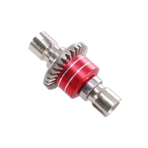 For MJX Hyper Go 1/16 16207 H16BM-PL 1/14 14210 H14BM 14301-02-03 RC Autoteile Verbesserte Metall vorne und hinten Differential(Rot) von eumenghe