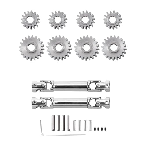 eumenghe 1 Set Overdrive Stahl Portal Achsgetriebe 20T 15T und Antriebswelle for 1/24 for FMS FCX24 RC Crawler Auto Upgrade Teile von eumenghe