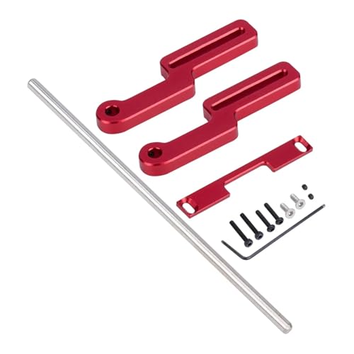 eumenghe 1 Stück for TRX4M Aluminium-Frontstoßstange verstellbar for 1/18 RC Car Crawler TRX-4M for Defen-der/für Bro-nco Upgrades Teile(Rood) von eumenghe