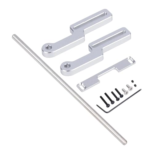 eumenghe 1 Stück for TRX4M Aluminium-Frontstoßstange verstellbar for 1/18 RC Car Crawler TRX-4M for Defen-der/für Bro-nco Upgrades Teile(Silver) von eumenghe