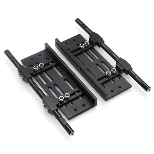 eumenghe 2 Stück Metal Rock Sliders verstellbares Pedal Side Step Board for 1/10 RC Crawler for A-xial SCX10 TRX4 RGT 86100 TF2 Upgrade-Teile von eumenghe