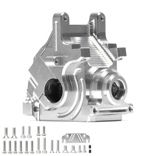 eumenghe Aluminiumlegierung AR310854 Differentialgetriebe Getriebegehäuse Set Upgrade Teile for RC Auto for ARR-MA 1/8 for KRA-ton for Sen-ton 1/7(Silver) von eumenghe