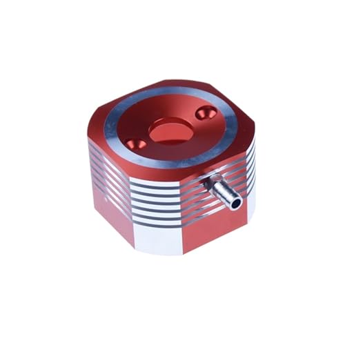 eumenghe CNC-Aluminium-Wasserkühlmantel for 2-Takt 26cc 29CC RC Marine Gasmotor for RC-Bootsteile(Rood) von eumenghe