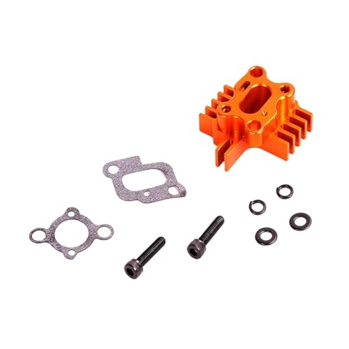 eumenghe CNC-Ansaugkrümmer-Set aus Metall for 23 cc, 26 cc, 29 cc, 30,5 cc, Motorteile for 1/5 for Ro Fun for Ba-ja 5b 5t 5sc(Orange) von eumenghe