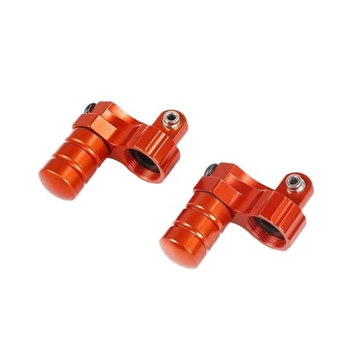 eumenghe CNC-Legierung Vorne oder Hinten Piggy Back Reservoir Stoßdämpfer Kappe for 1/5 for Ro-Van for BA-JA 5B 5T 5SC RC Auto Racing Spielzeug Teile(Front Orange Red) von eumenghe