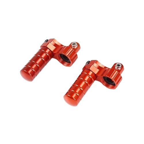 eumenghe CNC-Legierung Vorne oder Hinten Piggy Back Reservoir Stoßdämpfer Kappe for 1/5 for Ro-Van for BA-JA 5B 5T 5SC RC Auto Racing Spielzeug Teile(Rear Orange Red) von eumenghe