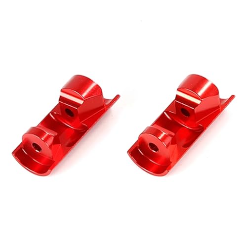 eumenghe CNC Metall 6mm/8mm Absorbieren Schock Unteren Schutz for 1/5 for ROVAN KM for B-Aja 5B 5T 5B 5SC RC Auto Spielzeug Teile, Rot von eumenghe