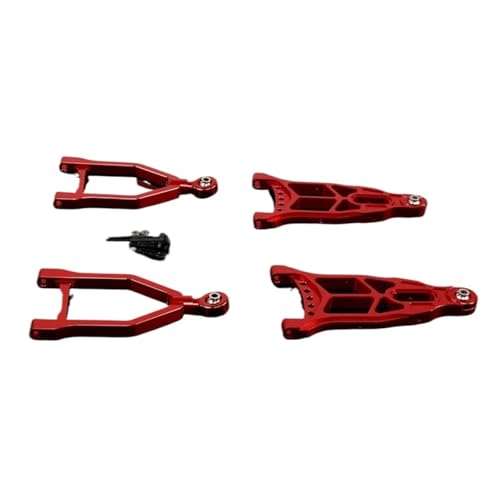 eumenghe CNC Metall Upgrade Erweiterte Hinten und Vorne A Arm Set for 1/5 for Ro-Van for Ba-ja 5b 5t 5sc Rc Auto Racing Spielzeug Teile(Front Red) von eumenghe