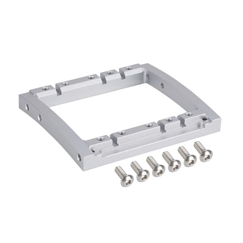 eumenghe Dual-Servo-Ständerhalterung for 1/10 RC Crawler SCX10 II for Ca-Pra-Aluminium-LCG-Chassis(Silver) von eumenghe