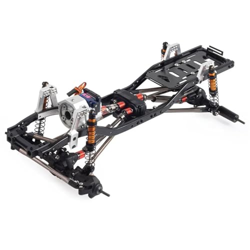 eumenghe Fahrgestellrahmensatz mit 313 mm Radstand und umgekehrter Vorderachse mit 2-Gang-Getriebe for 1/10 RC Crawler for A-xial SCX10 II 90046 EX86100 von eumenghe