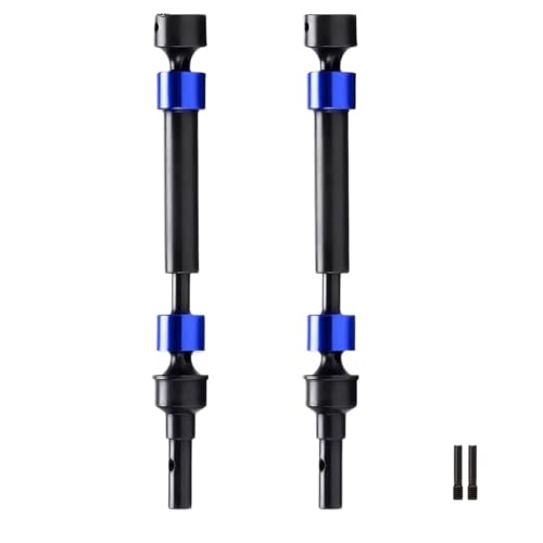 eumenghe HD-Keilverzahnungsstahl aus gehärtetem Stahl vorne/hinten Antriebswelle CVD 8650 8652 8653 2P/4P for 1/10 RC for Tra-xxas for E Revo 2.0 VXL 86086(2PCS Blue) von eumenghe