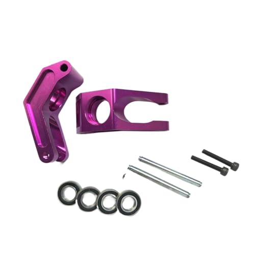 eumenghe Legierung CNC Hinterradnabe Träger Kit Fit for 1/5 for HPI for ROF-UN for BAHA for König for ROV-AN for BA-JA 5B 5T 5SC Rc Auto Spielzeug Spiele Teile(Purple) von eumenghe