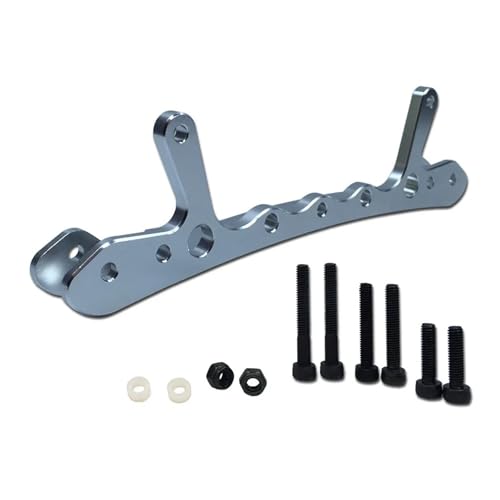 eumenghe Legierung CNC Rear Shock Support Brace Fit for 1/5 for HPI for ROF-UN for BA-HA for ROV-AN KM for Baja 5B 5T 5SC Rc Auto Spielzeug Spiele Teile(Sliver) von eumenghe