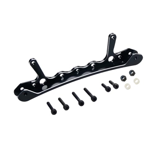 eumenghe Legierung CNC Rear Shock Support Brace Fit for 1/5 for HPI for ROF-UN for BA-HA for ROV-AN KM for Baja 5B 5T 5SC Rc Auto Spielzeug Spiele Teile(Zwart) von eumenghe