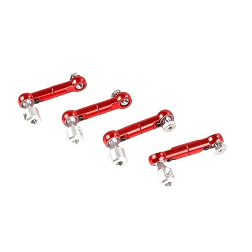 eumenghe Legierung CNC Sway Bar Anti Roll Bar Kugelgelenk Set Fit for 1/5 for HPI ROFUN for BA-HA for RO-Van KM for BA-JA 5B 5T 5SC Rc Auto Spielzeug Spiele Teile(Orange Red) von eumenghe