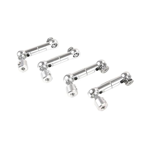 eumenghe Legierung CNC Sway Bar Anti Roll Bar Kugelgelenk Set Fit for 1/5 for HPI ROFUN for BA-HA for RO-Van KM for BA-JA 5B 5T 5SC Rc Auto Spielzeug Spiele Teile(Silver) von eumenghe