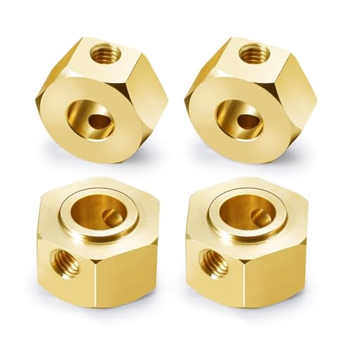 eumenghe Rad Hex Mount Messing starker Adapter for Axial SCX6 1/6 RC Car Upgrade Teil(7.5mm) von eumenghe